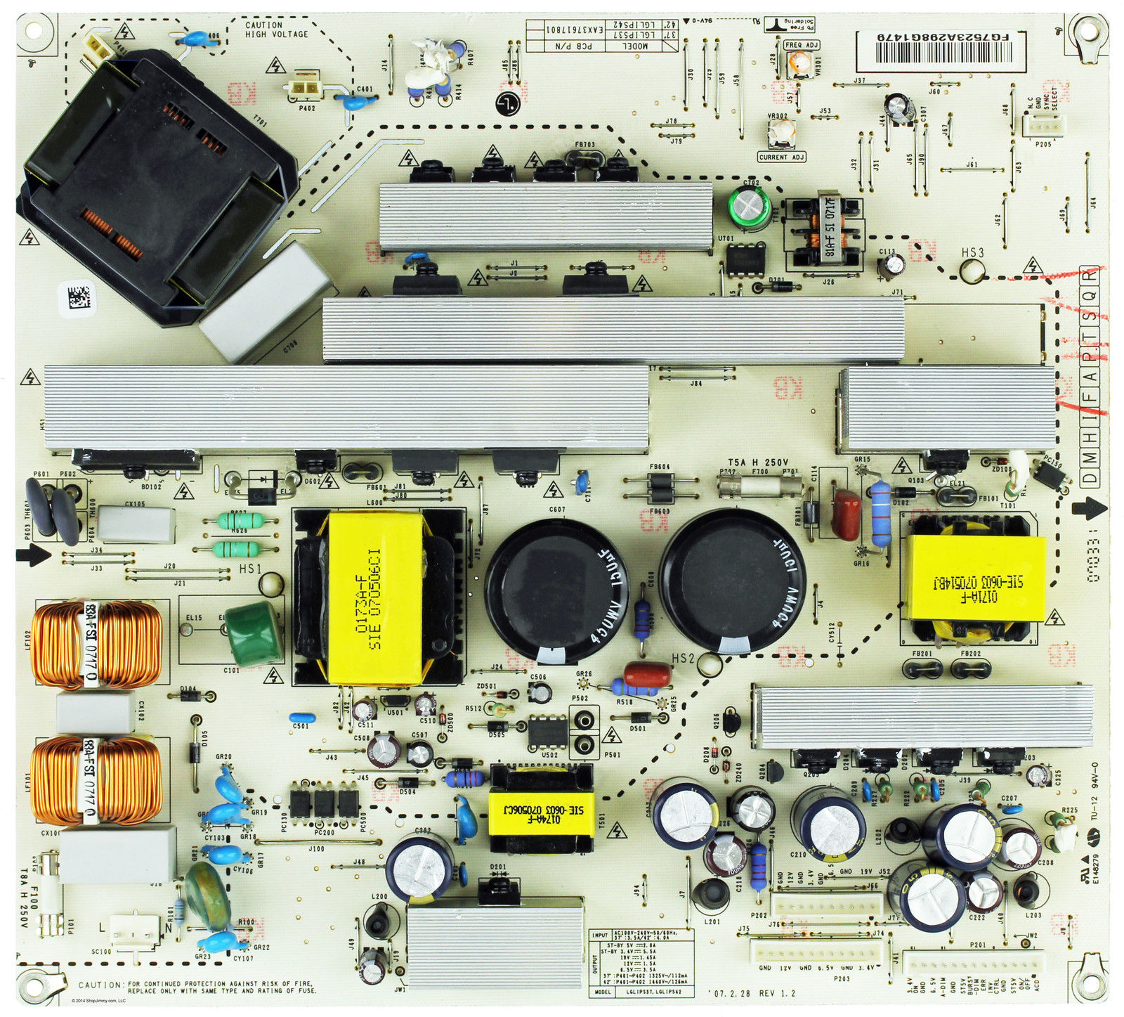 LG 37 "37LC7D-UB EAX37617801 Netzteilplatine